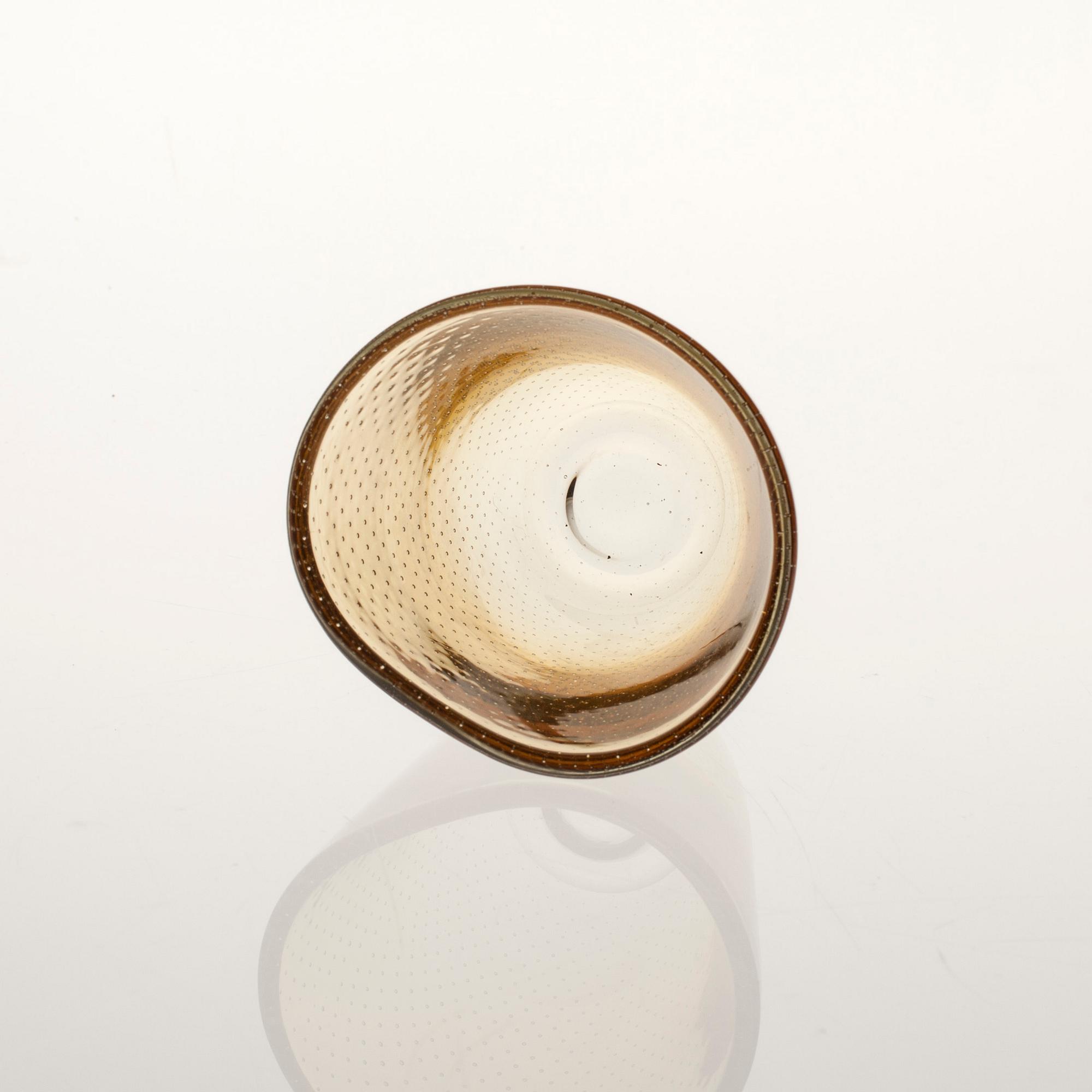 VAS, glas, signerad med syrapenna G. Nyman, Notsjö.