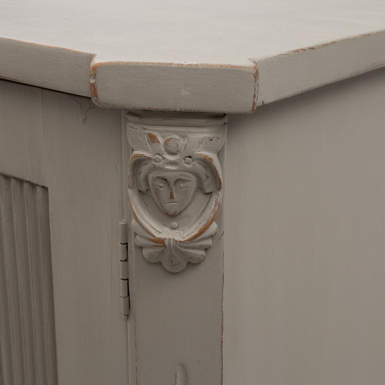 A Gustavian style sideboard, late 19th Century.