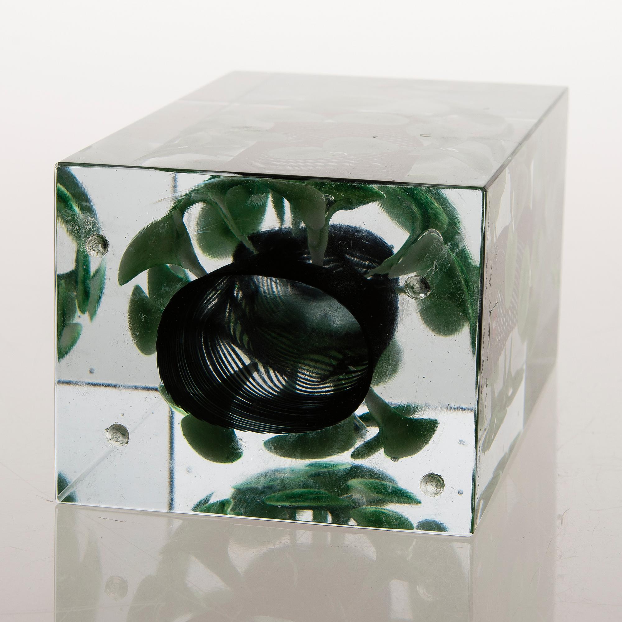 Oiva Toikka, JUBILEUMSKUB, glas, signerad Oiva Toikka Nuutajärvi 2008 16/200.