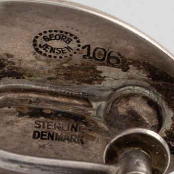 Georg Jensen, Harald Nielsen, earrings, a pair, sterlingsilver, Denmark.