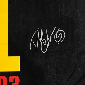 A signed film poster, 'Kill Bill'.