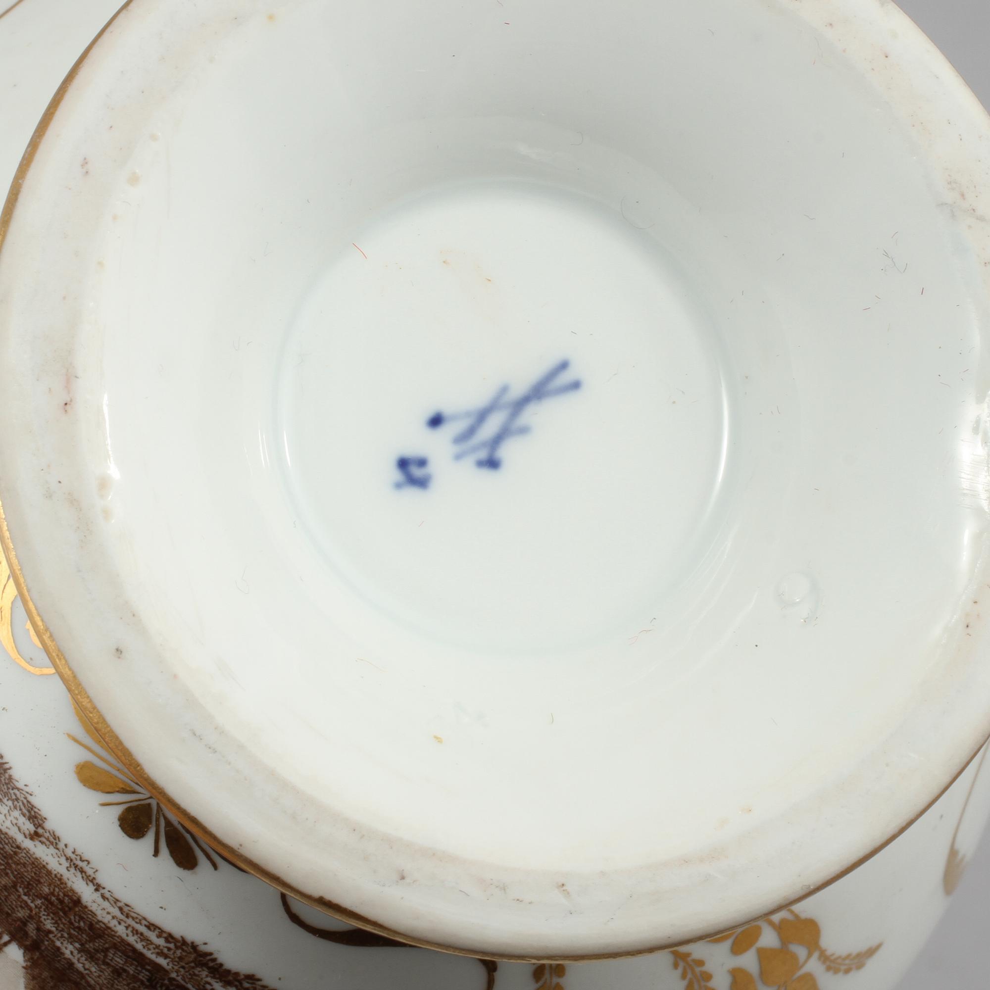 KANNA, porslin, Meissen, 1800-talets senare del.