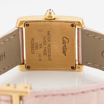 Cartier, Tank Francaise, "Diamond Case", wristwatch, 20.5 x 18.5 (25) mm.