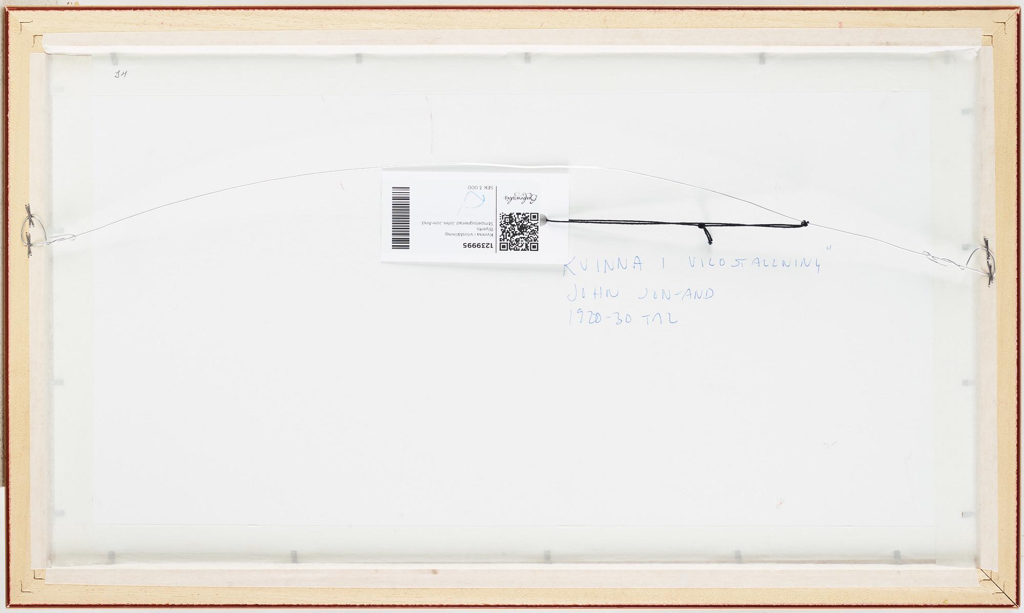 John Jon-And, pastel, stamped signature.