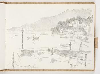 Lotte Laserstein, 4 skissböcker med blyertsteckningar.