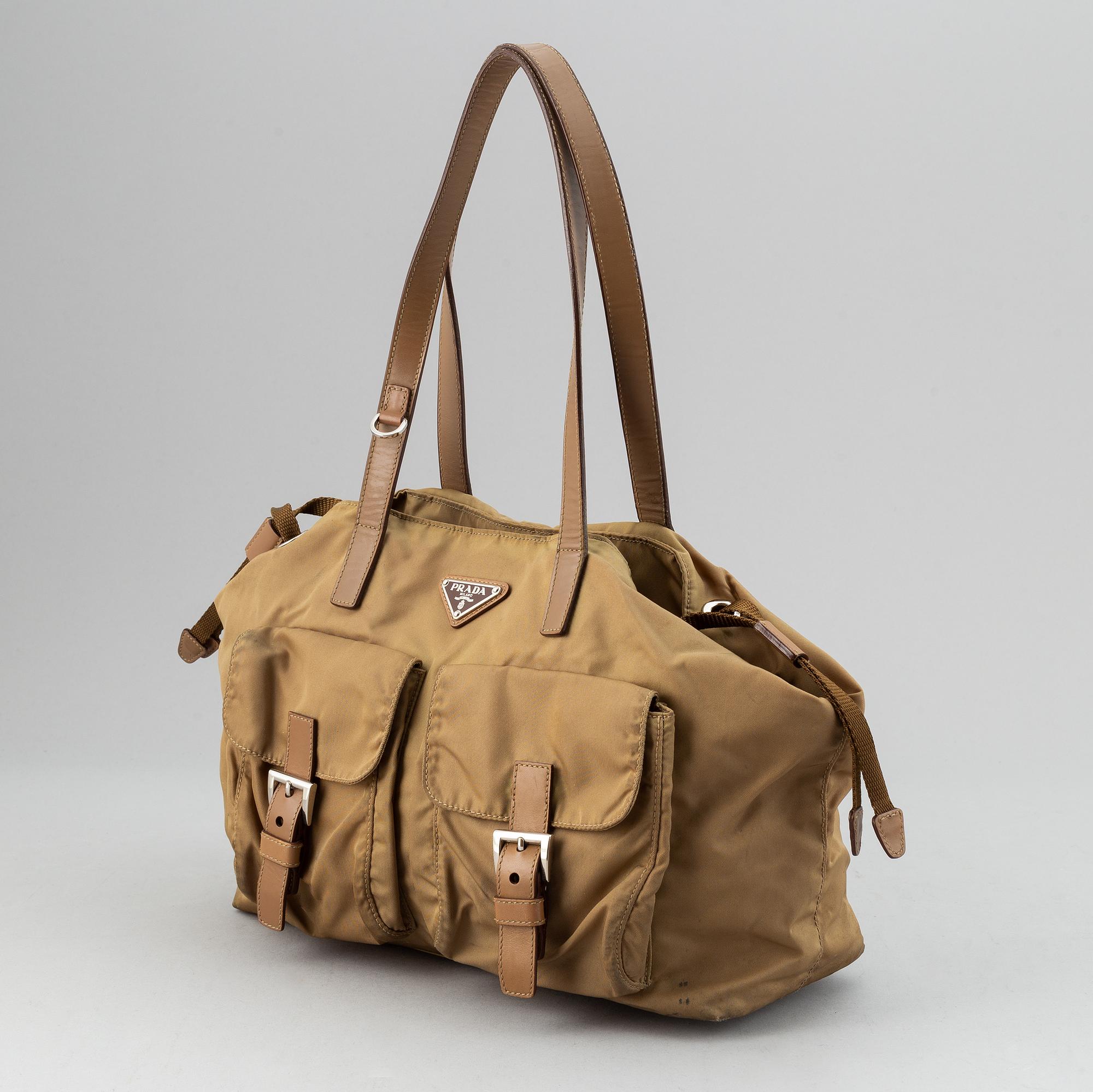 Prada, a nylon handbag.