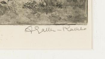 Akseli Gallen-Kallela, heliogravure, signed in pencil.