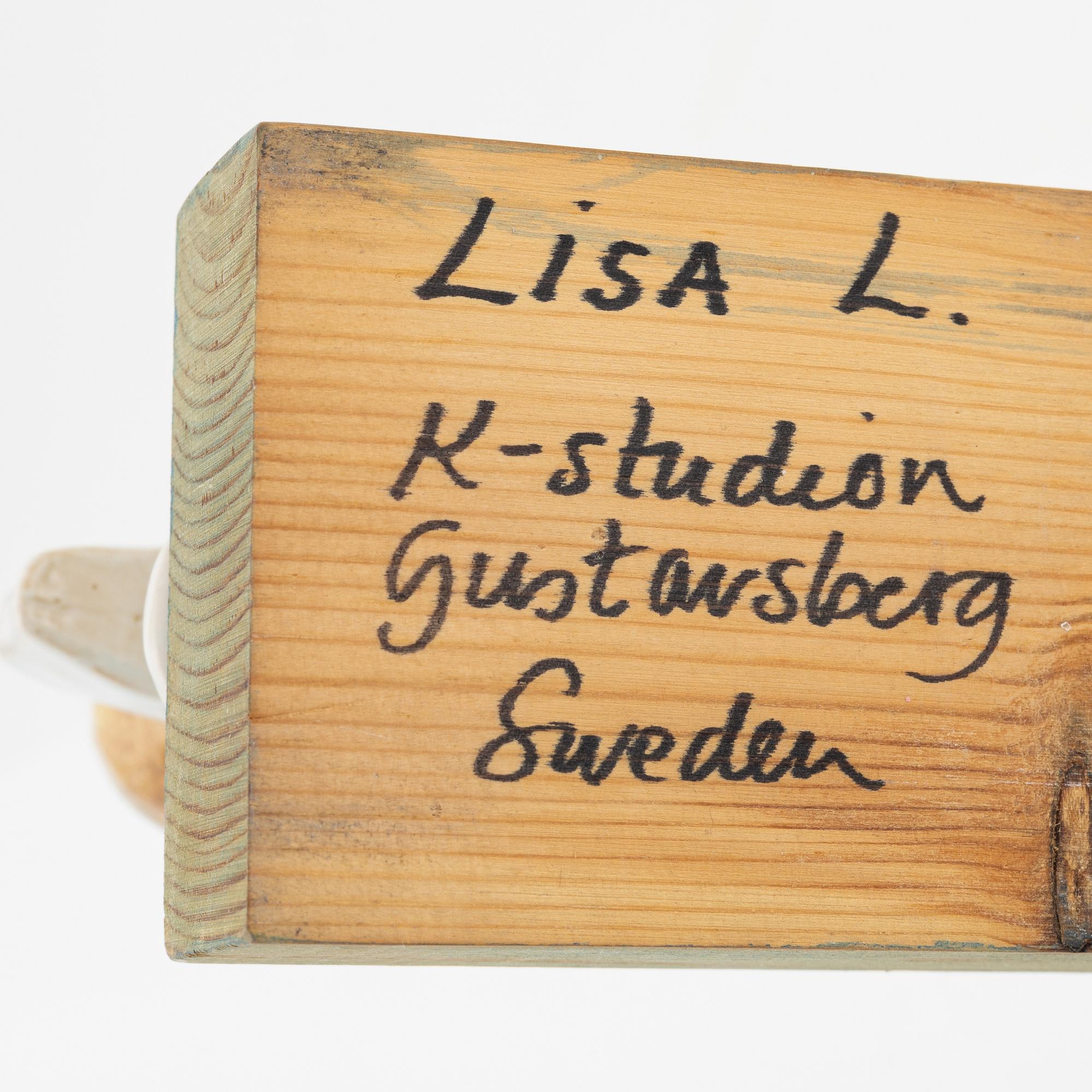 Lisa Larson, adventsljusstake, K-Studion Gustavsberg, signerad.