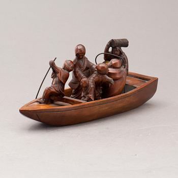 SKULPTUR, trä, Japan. 1900-tal.