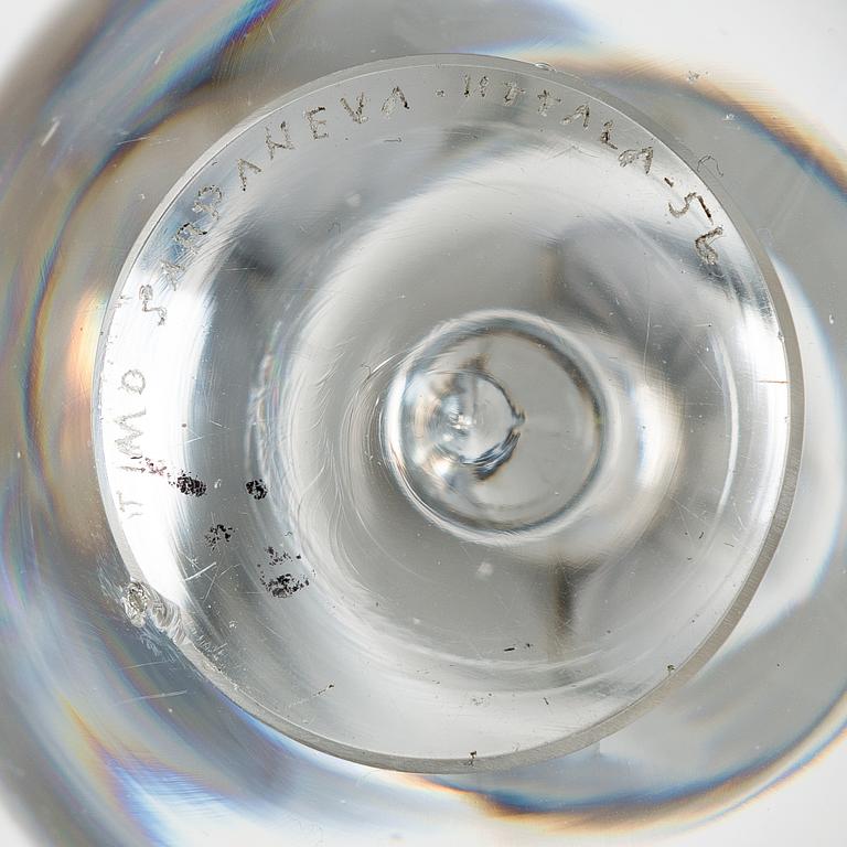 Timo Sarpaneva, Two mid-20th-century glass sculptures, both signed. Iittala, Finland.