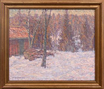 Wilhelm Behm, olja på duk, signerad, daterad 1932.