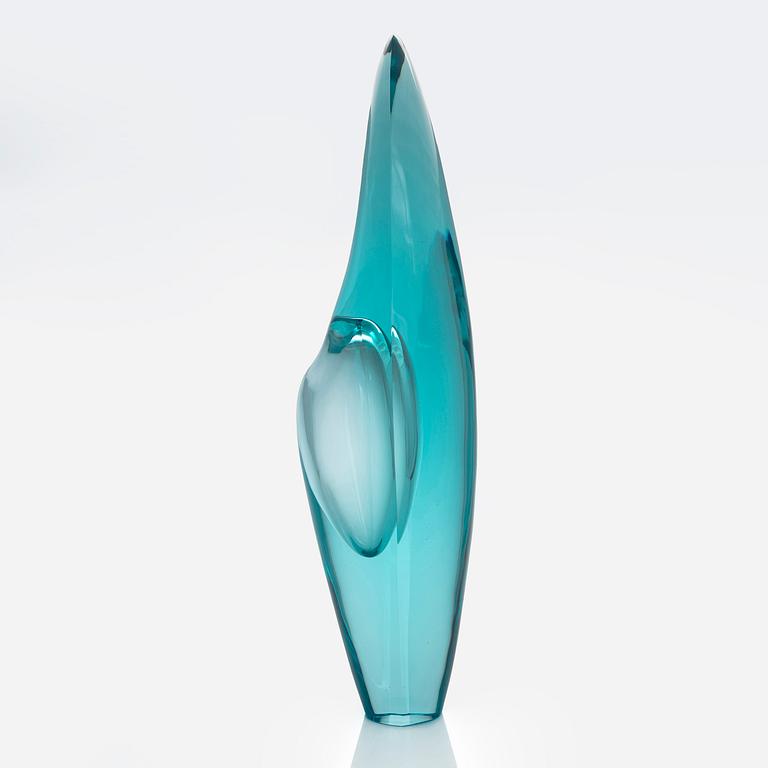 Timo Sarpaneva, a glass sculpture 'Orkidea Adriatico' signed Timo Sarpaneva Studio Pino Signoretto - Murano 1999.