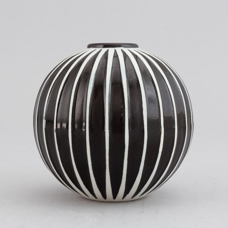 Stig Lindberg, a 'Domino' stoneware vase, Gustavsberg.