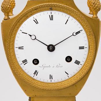 A ORMOLU CLOCK, Signed Lepaute á Paris, late 18th/early 19th century.