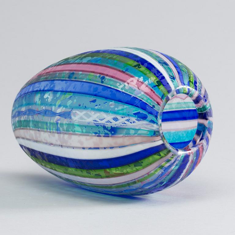 A GLAS VASE, Cenedese Italy late 20 th century.