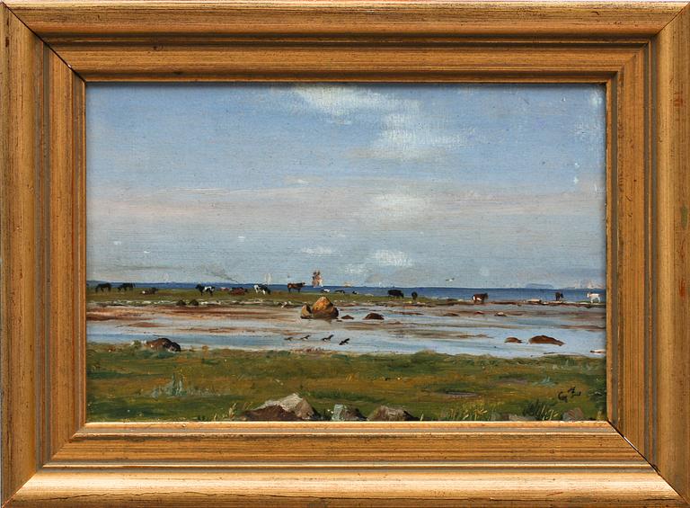 GOTTFRID ZIELFELDT, oljor på pannå, ett par, sign.