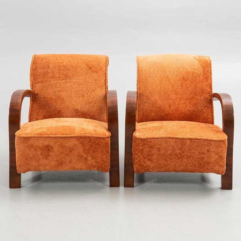 Fåtöljer, ett par, Art-Deco stil, 1900-tal.