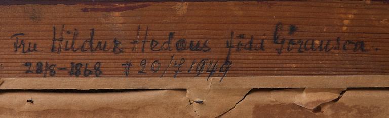 JOHN HEDAEUS, pastellteckning, sign o dat -01.