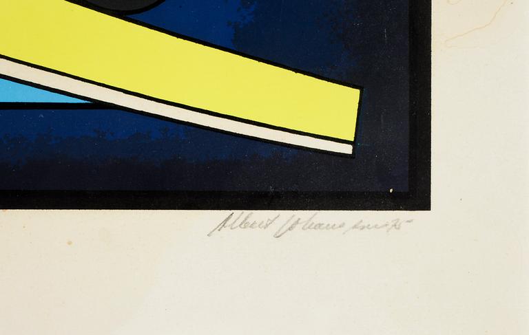 ALBERT JOHANSSON, färglitografi, sign o dat 75, numr 22/200.