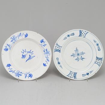 A set of four Swedish 18th Century faience dishes.