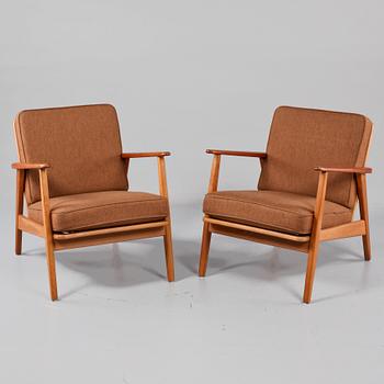 FÅTÖLJER, ett par, 1900-talets andra hälft.