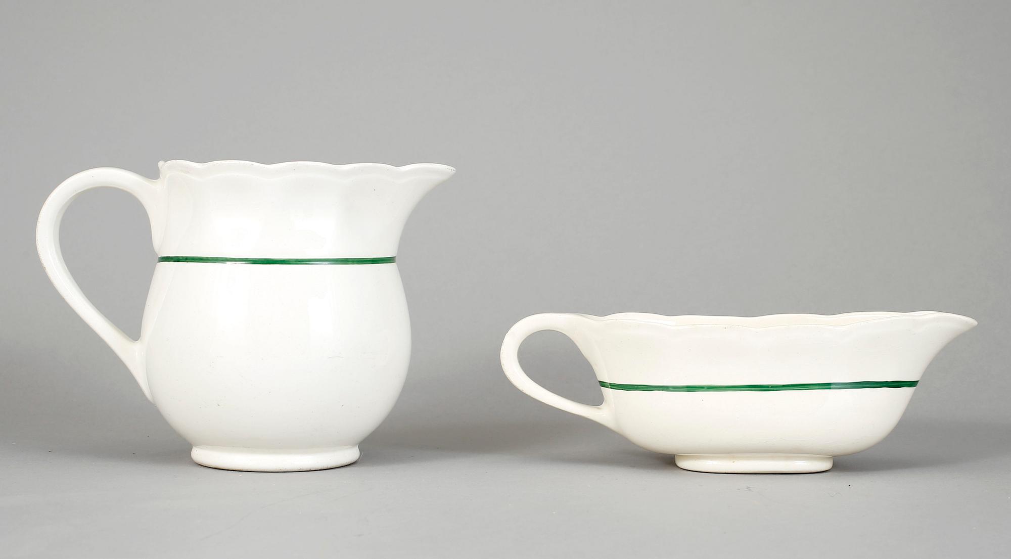 MATSERVIS, flintgods, 51 st, design: Stig Lindberg, servis i produktion mellan 1939 - 1951.