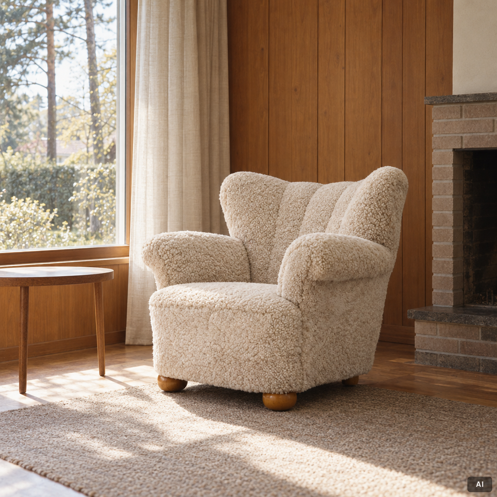 A Swedish Modern armchair, 1940s.