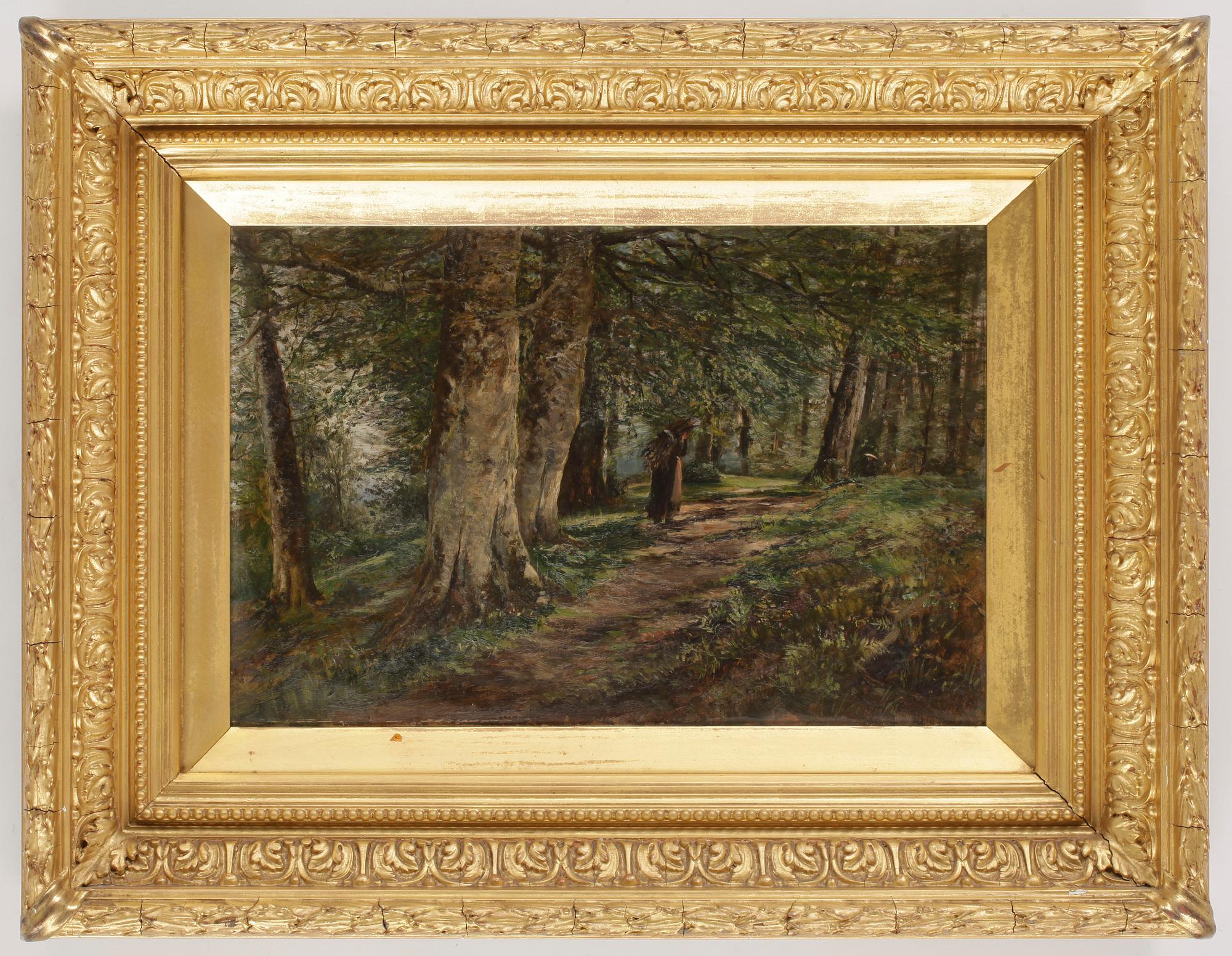 FRIEDA RÖHL MACGILLIVRAY, olja på duk, signerad Frieda Röhl, daterad 1888.