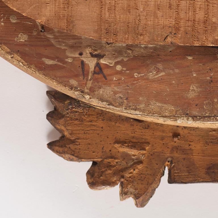 Spegellampetter, ett par snarlika, för två ljus, av Johan Åkerblad (mästare i Stockholm 1756-1799), Gustavianska.