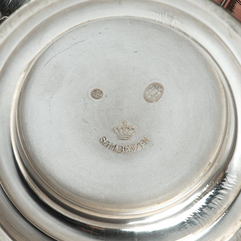 S & M Benzen, an Art Nouveau silver pitcher, Copenhagen 1905.
