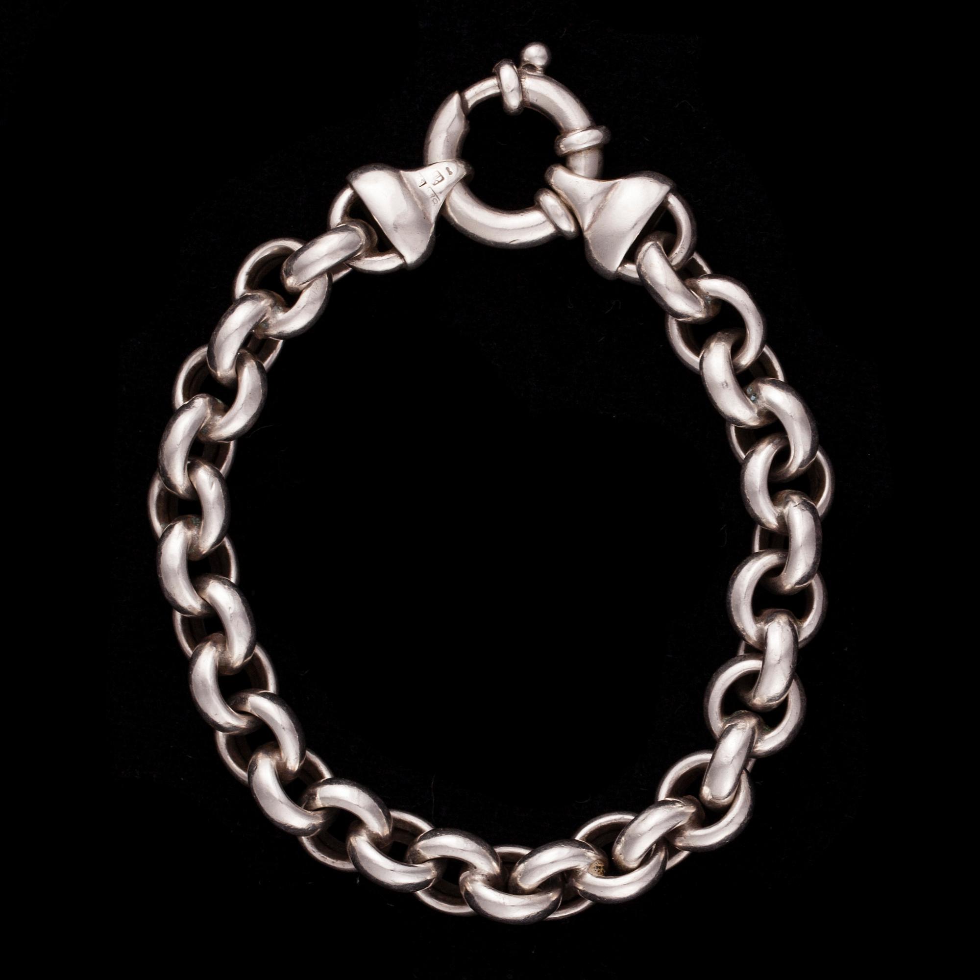 HALKEDJA och ARMKEDJA, silver, Kaunis Koru, 1990-tal. Vikt ca 80 g.