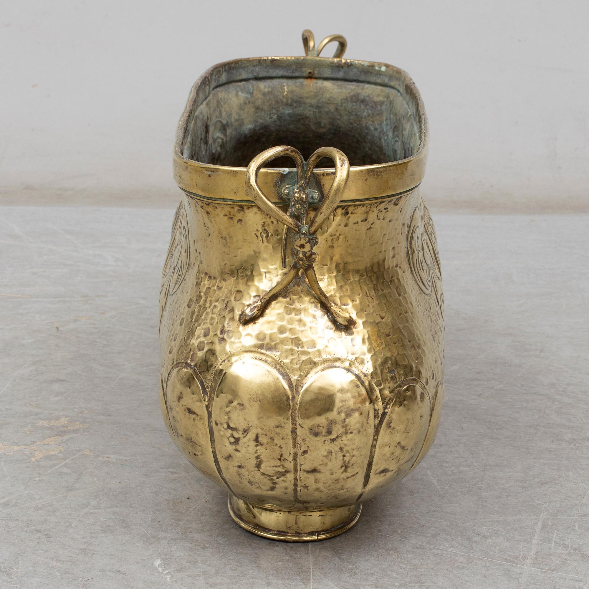 JARDINJÄR, större modell, mässing, 1800-tal.