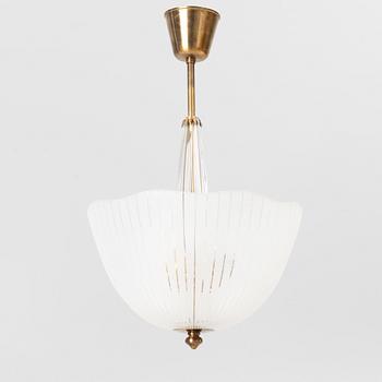 A Swedish Modern ceiling lamp, Orrefors, Sweden, 1950's/60's.