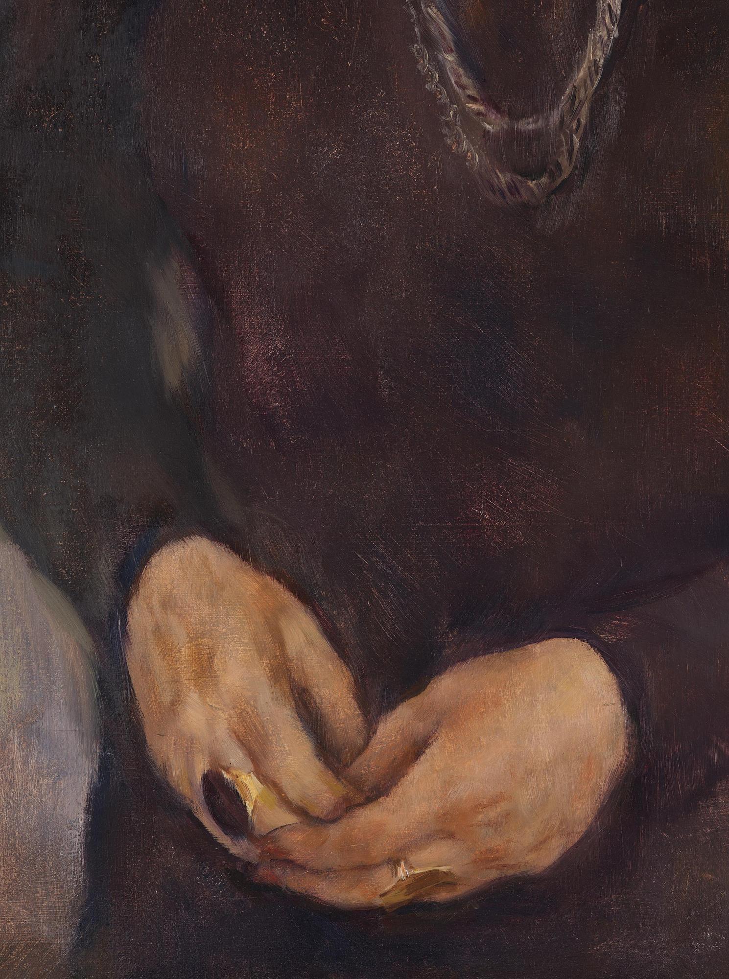 Lotte Laserstein, Lady in black dress.