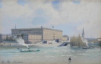 995. Anna Palm de Rosa, View of the royal palace in Stockholm.
