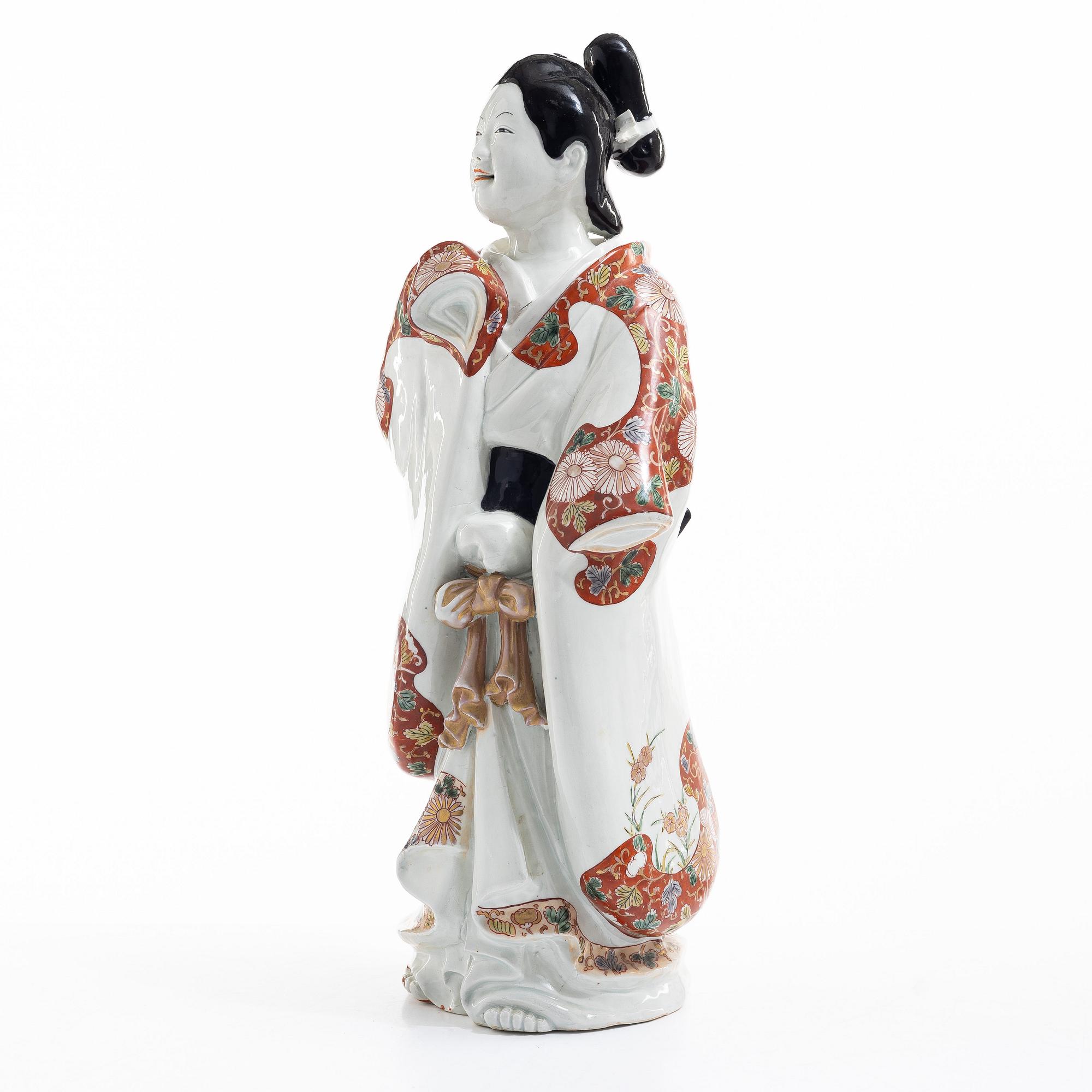 Figurin, porslin. Japan, Meiji (1868-1912).