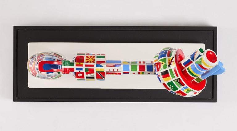 Carl Fredrik Reuterswärd, "One World for Non-Violence".