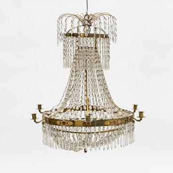 An Empire chandelier, 19th century.