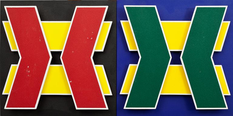 CHRISTER BOBERG, objekt, 2 st, sign o dat -94.