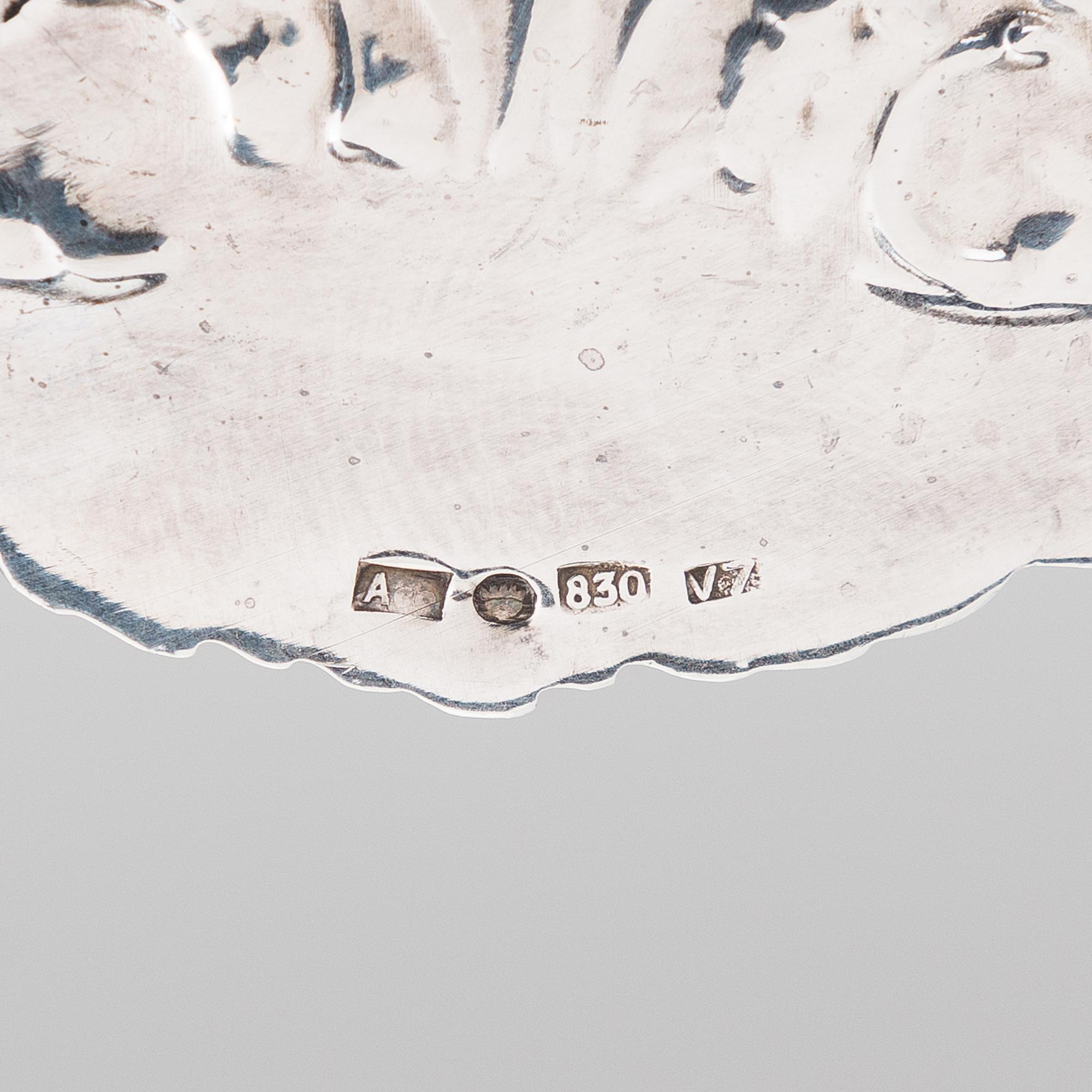 FAT, silver, Italien 1944-68. Finska kontrollstämplar.