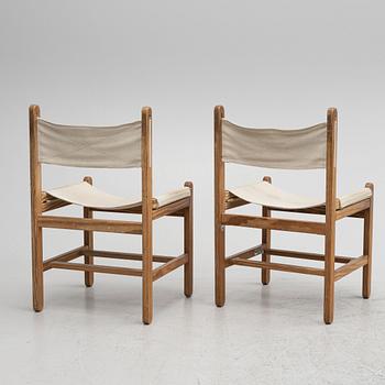 Peter Ole Schiønning, five chairs, Niels Eilersen, Denmark, 1960's.