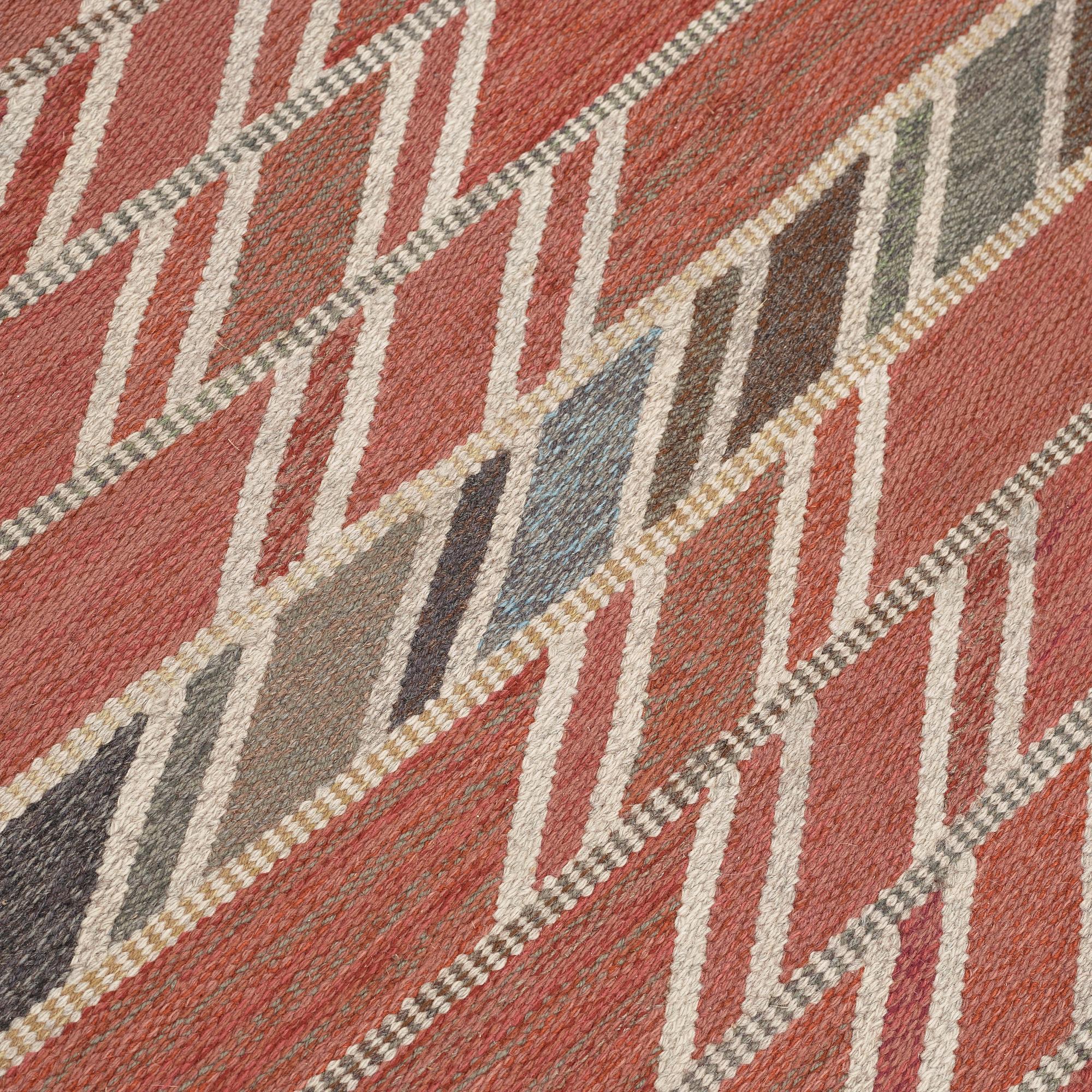CARPET. Flat weave. 348 x 173 cm. Sweden 1955.