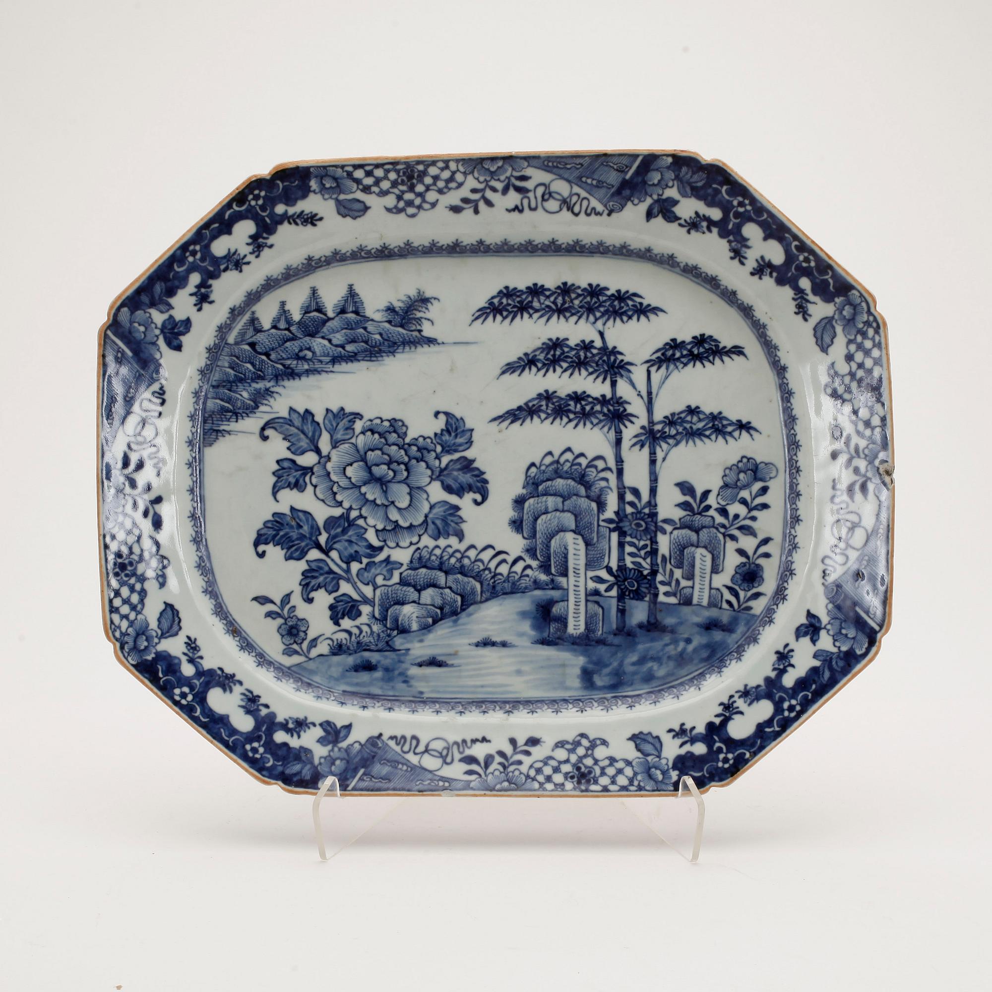 STEKFAT, porslin, Qianlong, Kina 1700-tal.