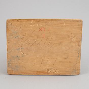 HERMAN ROSELL, sculpture, wood, signed and dated 1951.