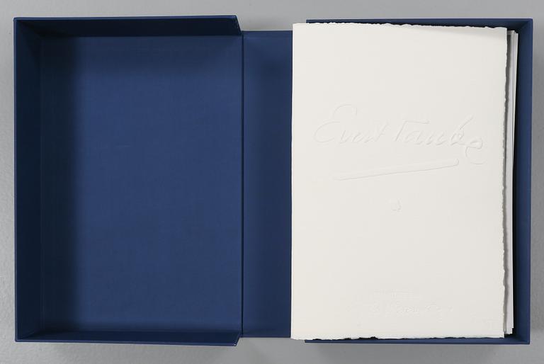 GÖSTA WERNER, portfölj med 11 litografier, signerad och numrerad 12/225, Galerie Aix, Stockholm.