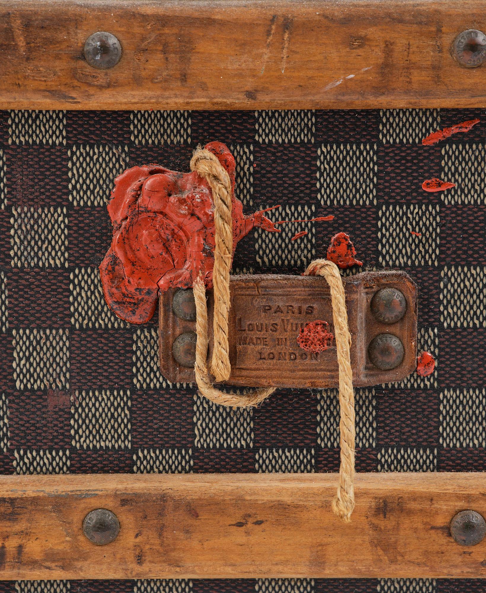 Louis Vuitton suitcase, late 19th century.