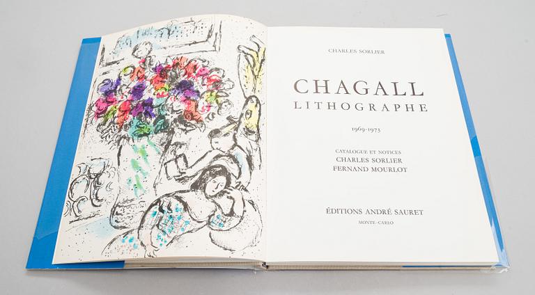 Two books, 'Chagall Lithographe III' and 'Chagall Litographe IV', 1969 and 1974.