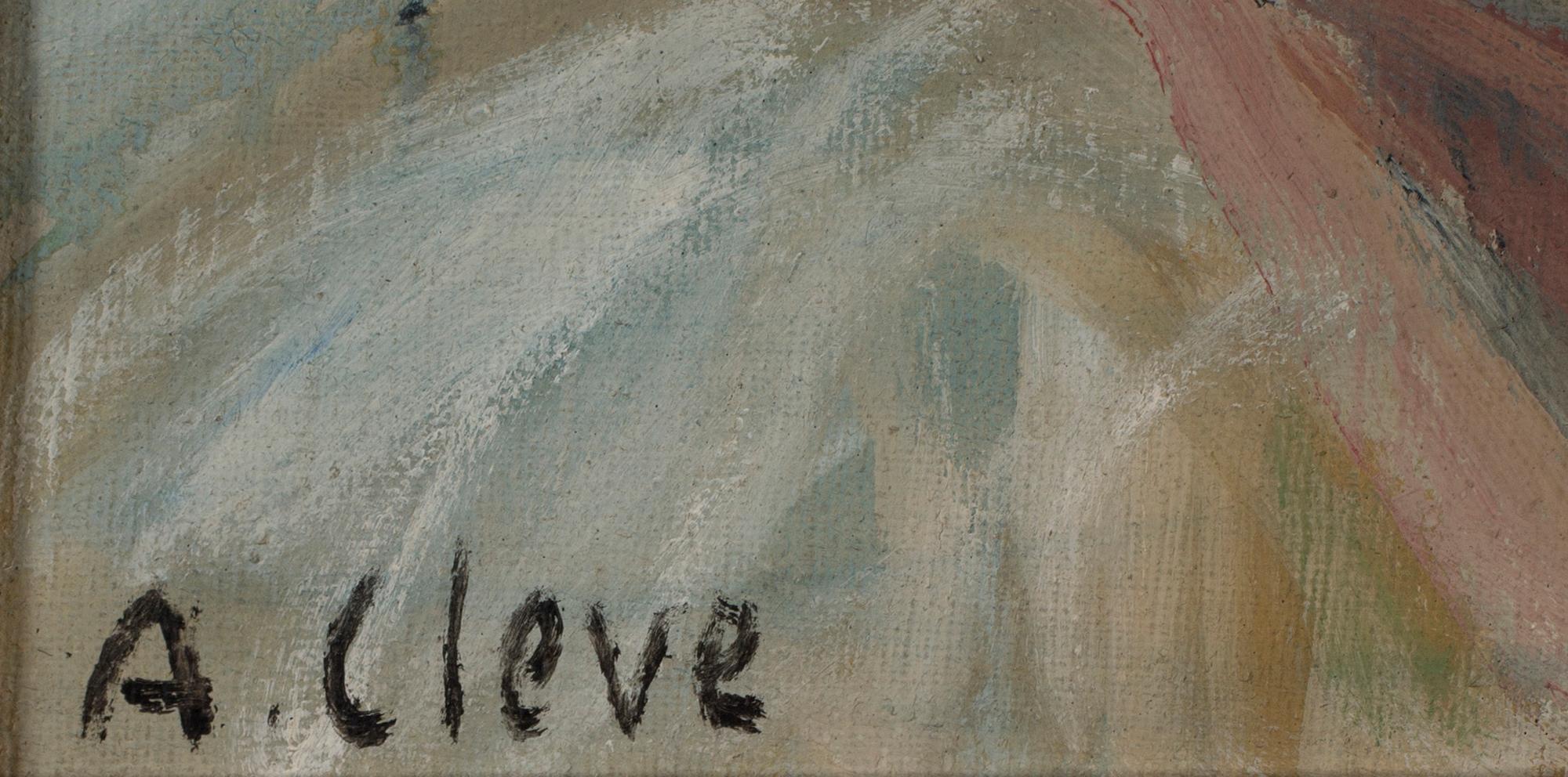 AGNES CLEVE, olja på duk. Sign.