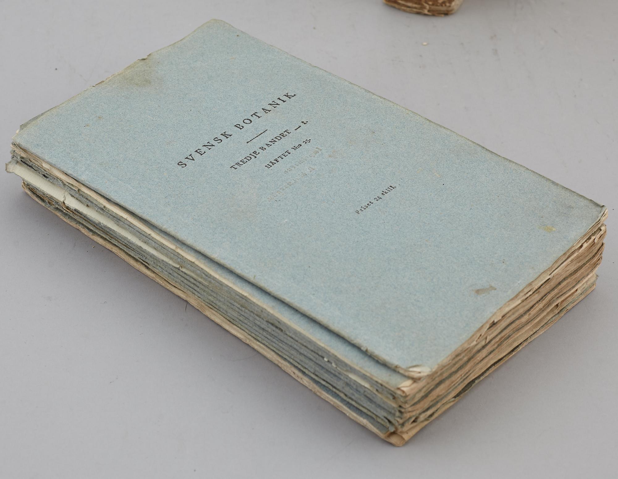 JOHAN WILHELM PALMSTRUCH, "Svensk Botanik, vol I-V. 1803-1805.