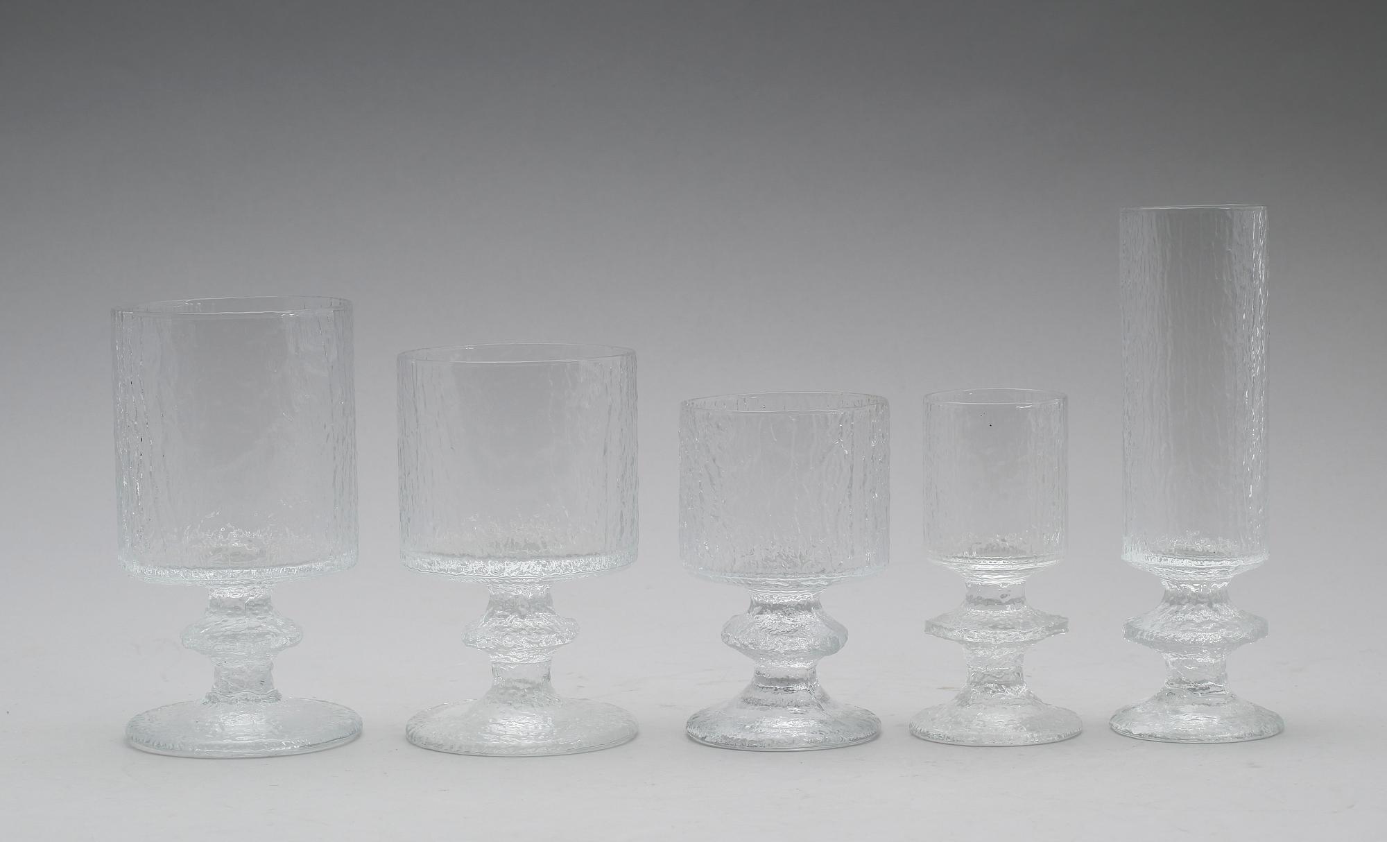 GLASSERVIS, 60 delar, "Senator", Timo Sarpaneva, Iittala.